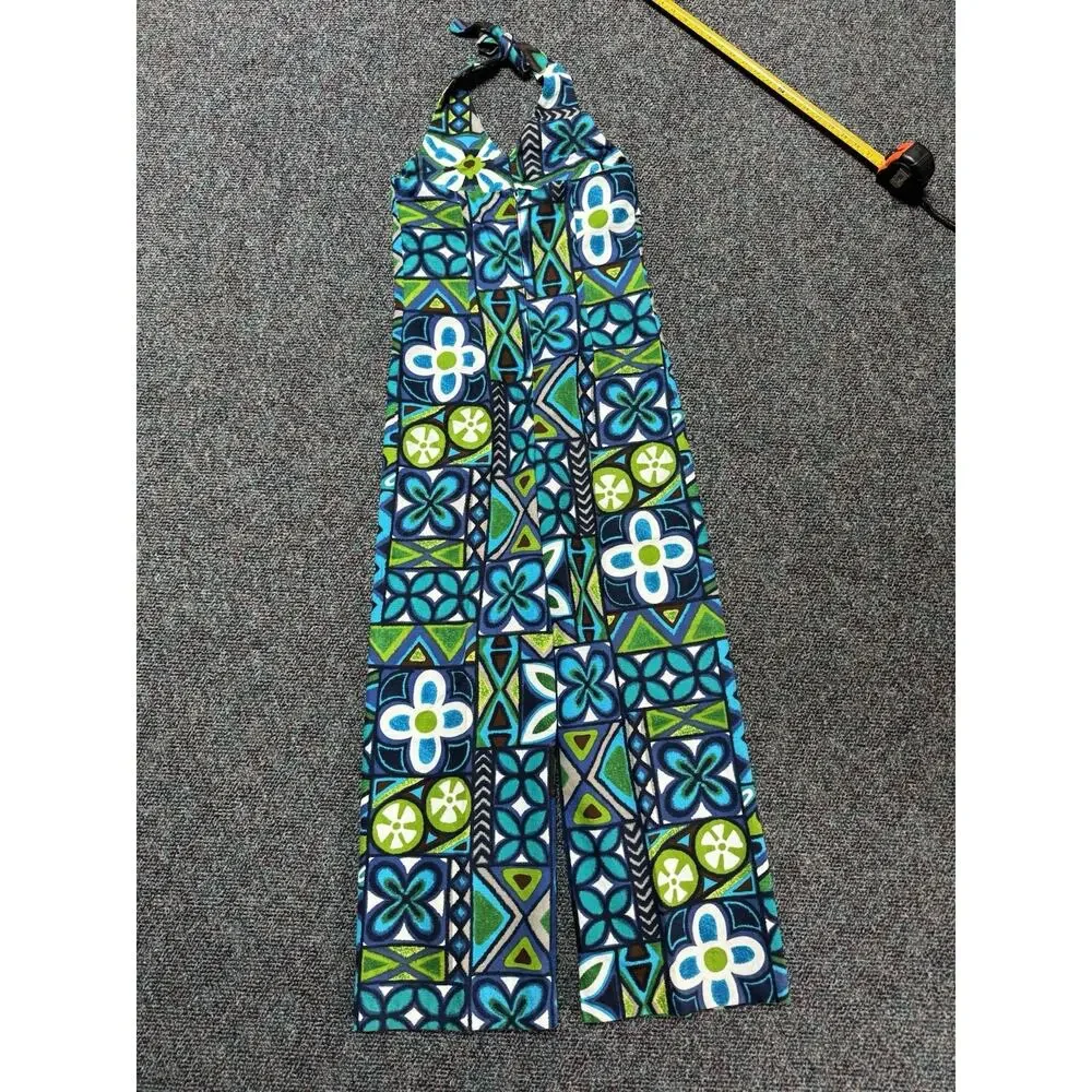 Boho Jumpsuit Womens Small Handmade Artsy Colorful Art To Wear Hippie - Picture 3 of 9